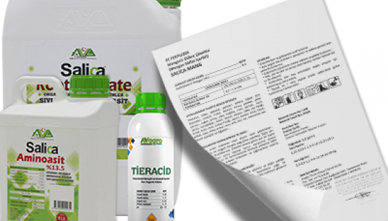 Salica Serisi - Bitkisel & Hayvansal Organik Gübreler - Etiket Örnekleri