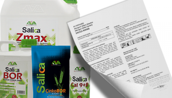Salica Serisi - Makro & Mikro Özel Gübreler - Etiket örnekleri